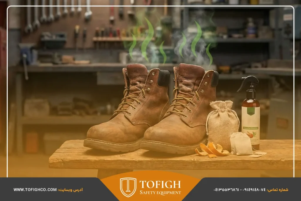 چطور بوی بد کفش ایمنی را از بین ببریم؟